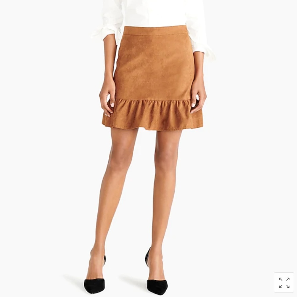 J.Crew Faux-Suede Mini Skirt